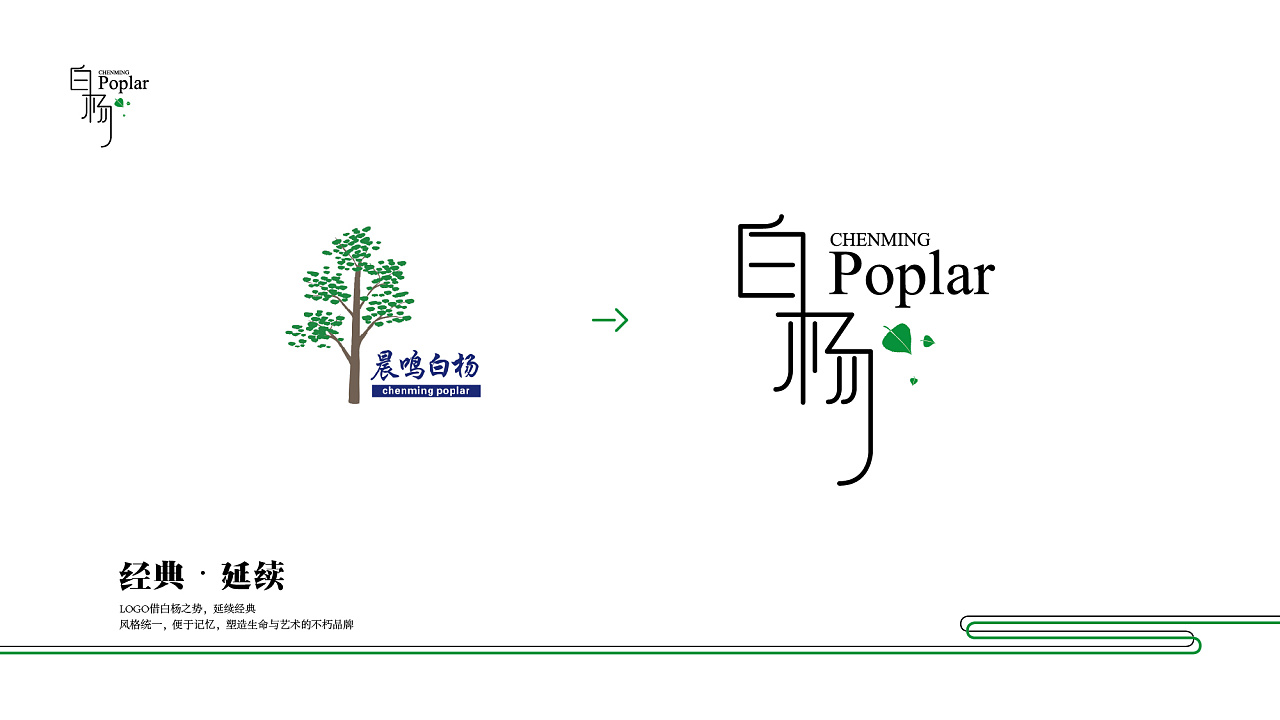 白杨品牌logo重新设计