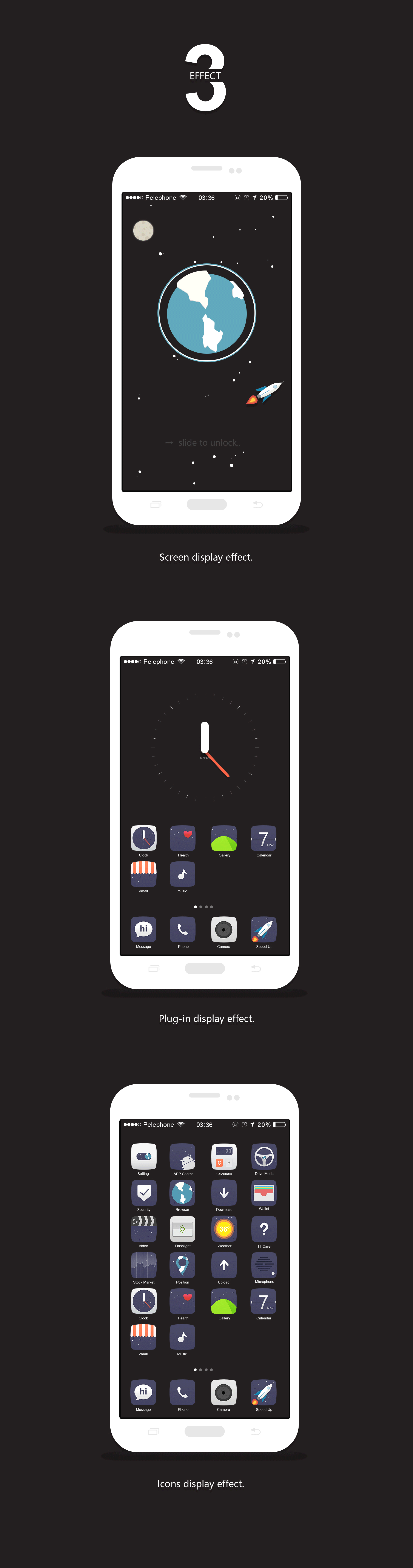 太空主题的手机系统ICONS设计（图ZNDgxMzU4ODg=） - 主题/皮肤 - 站酷设计师dlam0214原创素材 - 站酷ZCOOL