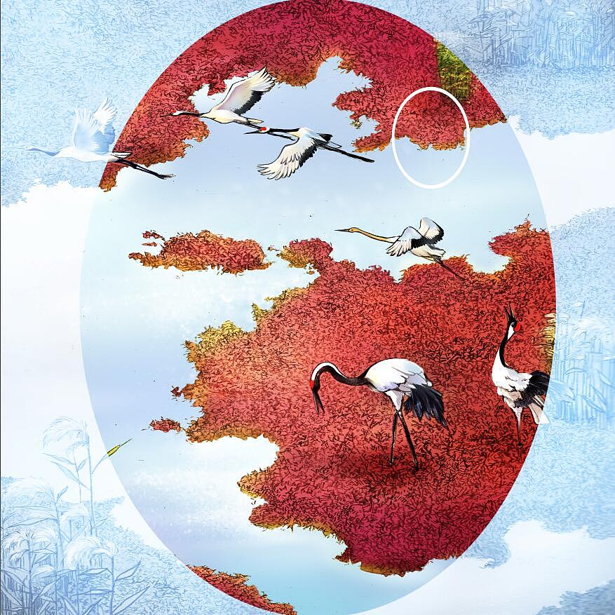 紅海灘之圓境印象（圖ZODI0MDQxMjA=） - 藝術(shù)插畫 - 站酷設(shè)計師米果migour原創(chuàng)素材 - 站酷ZCOOL