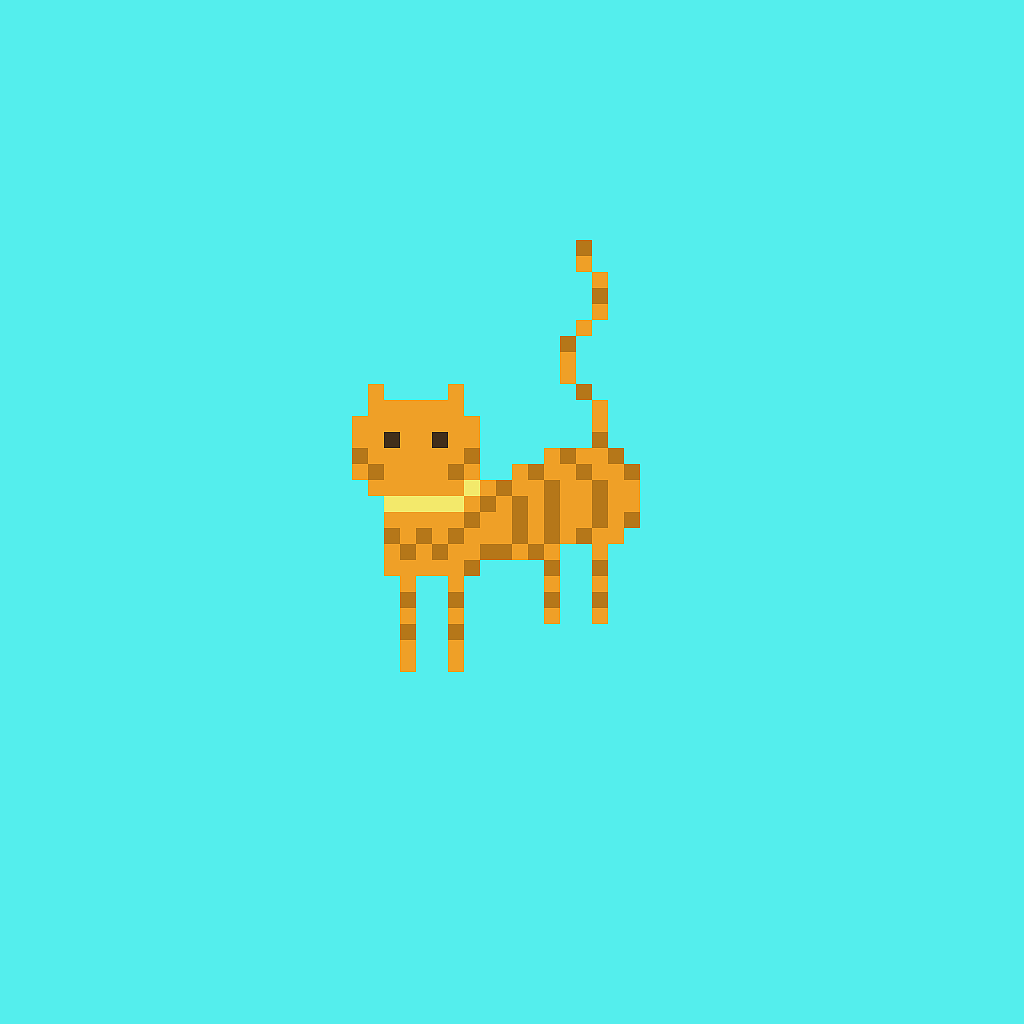 简单的像素猫猫头像