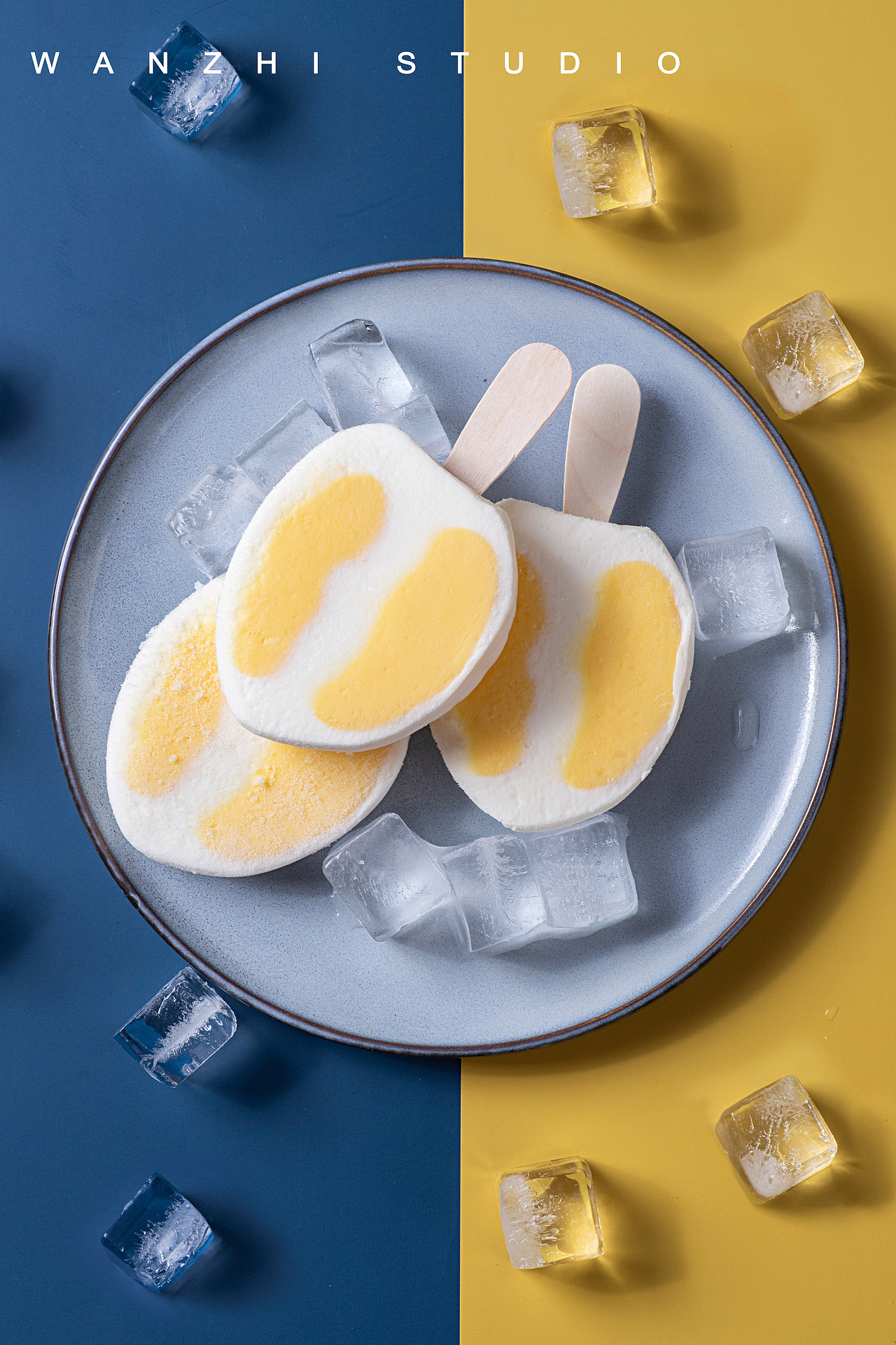 泰蓝冰激凌-榴莲芝士（图ZMjYwNDMxNDI4） - 美食摄影 - 站酷设计师宛芝视觉原创素材 - 站酷ZCOOL
