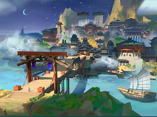 【水云城】场景概念设计