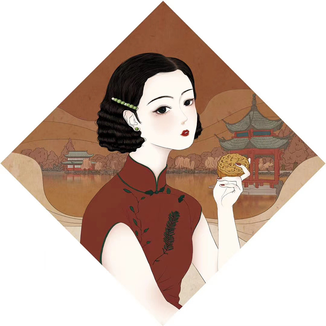 甄优中秋插画包装（图ZMjE3OTcyMDU2） - 商业插画 - 站酷设计师小羊卷原创素材 - 站酷ZCOOL