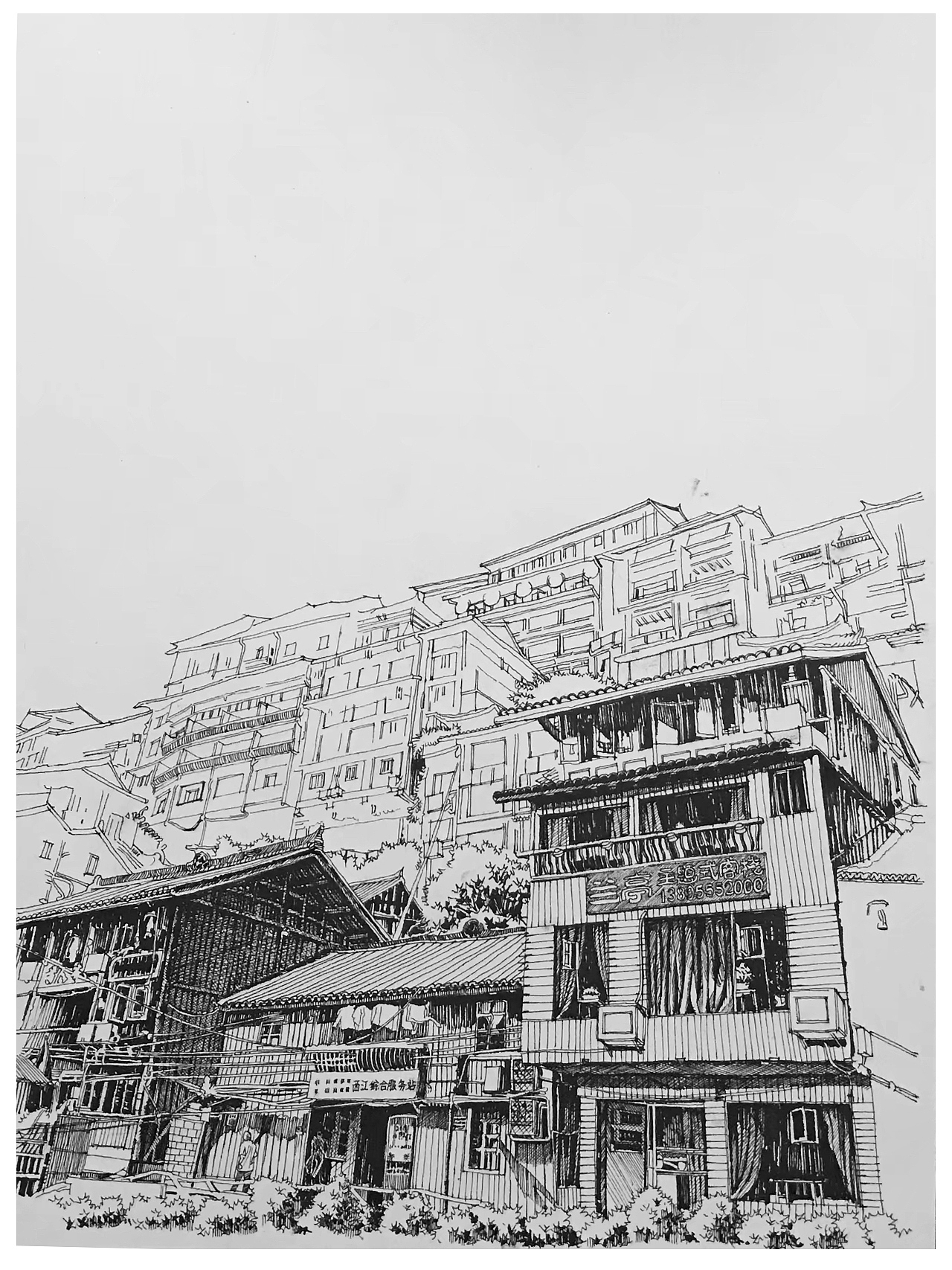 2018黔东南建筑手绘写生