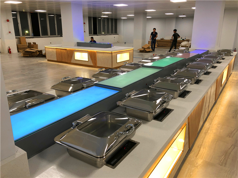 大理石取餐台定制 自助餐台图片 自助餐台尺寸自助餐台