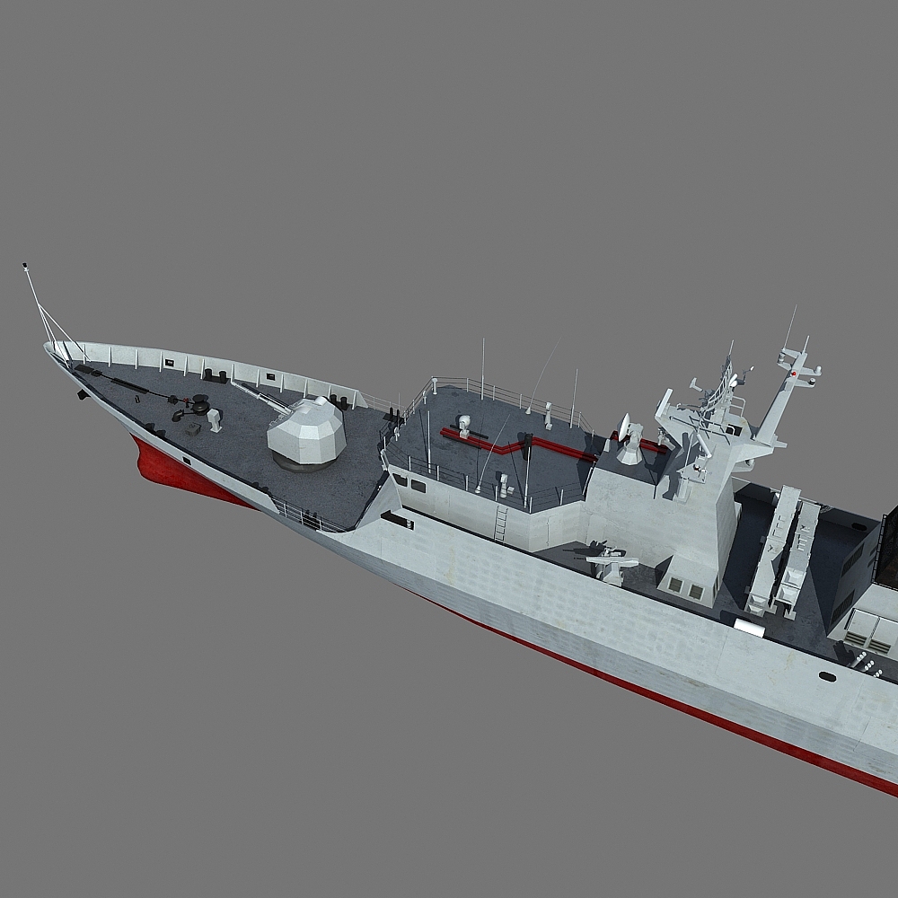 056级轻型护卫舰,模型面数1w8k面,保留了大部分细节.希望大家喜欢.