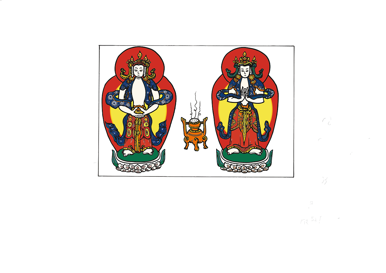 滇西北纳西族东巴教神路图