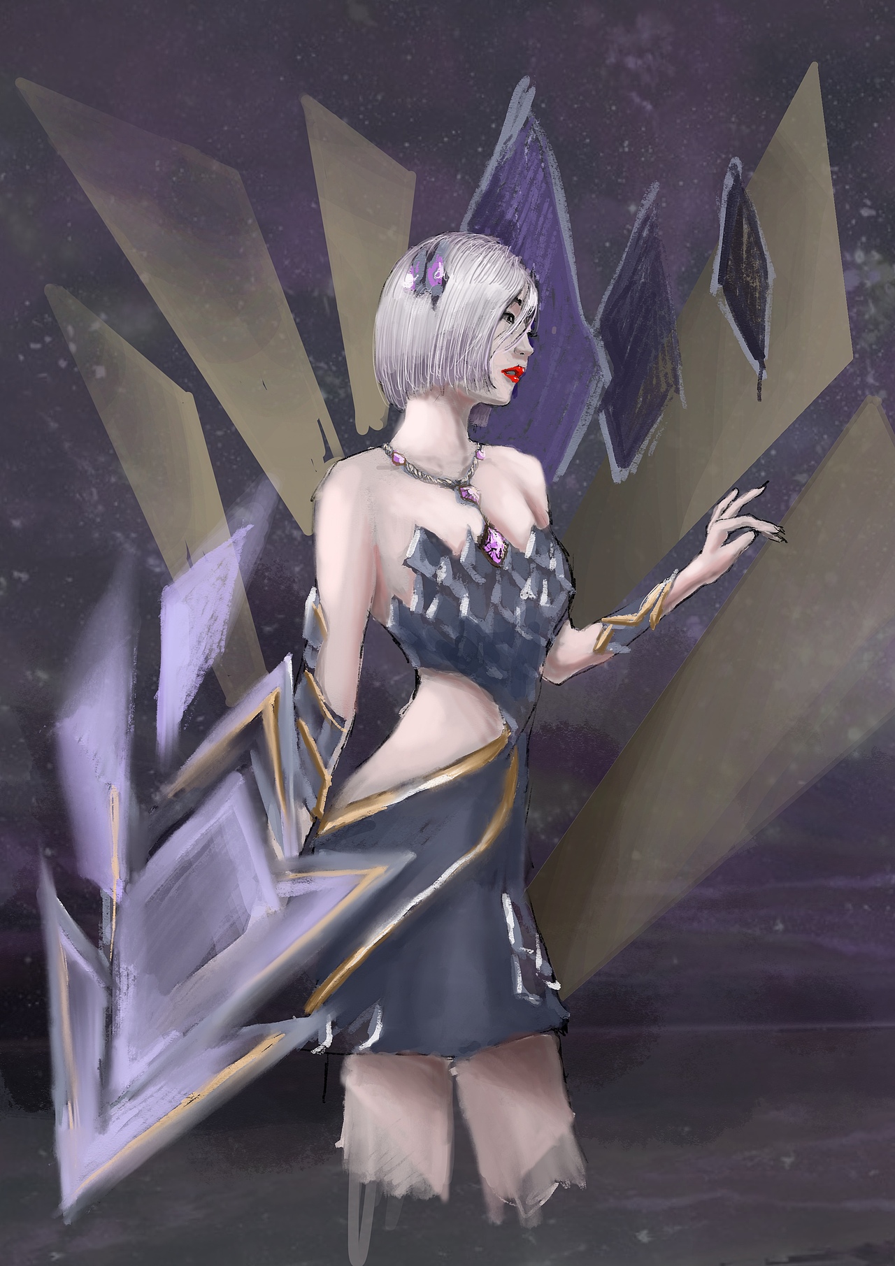 手绘 王者荣耀 镜 新皮肤