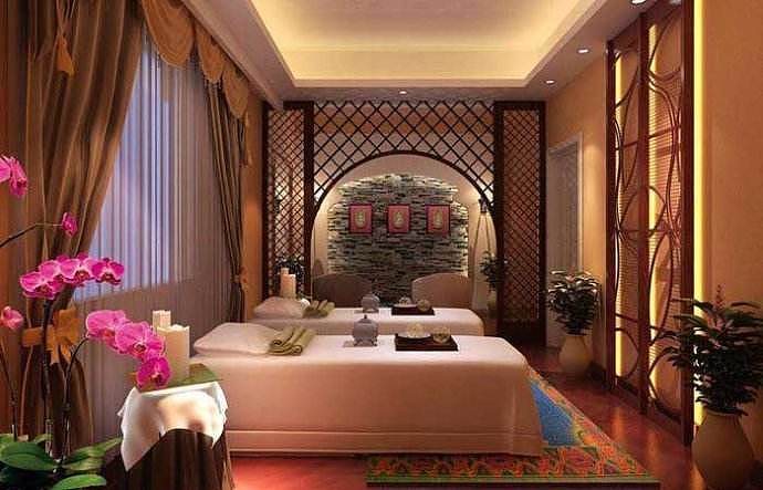 重庆2018美容院装修设计效果图 2018最流行的装修风格 鼎庭装饰装修设计美容院作品系列