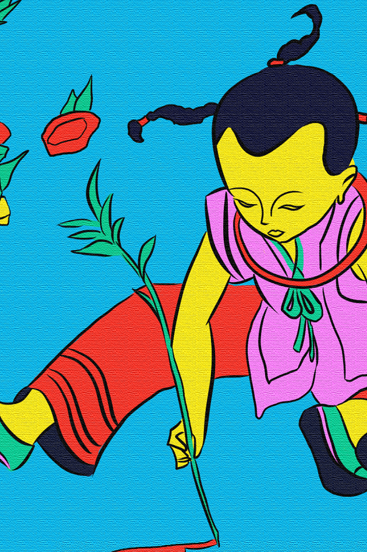 小孩儿写字-阿沈002（图ZMTQxOTUyNDQw） - 绘画 - 站酷设计师阿沈002原创素材 - 站酷ZCOOL