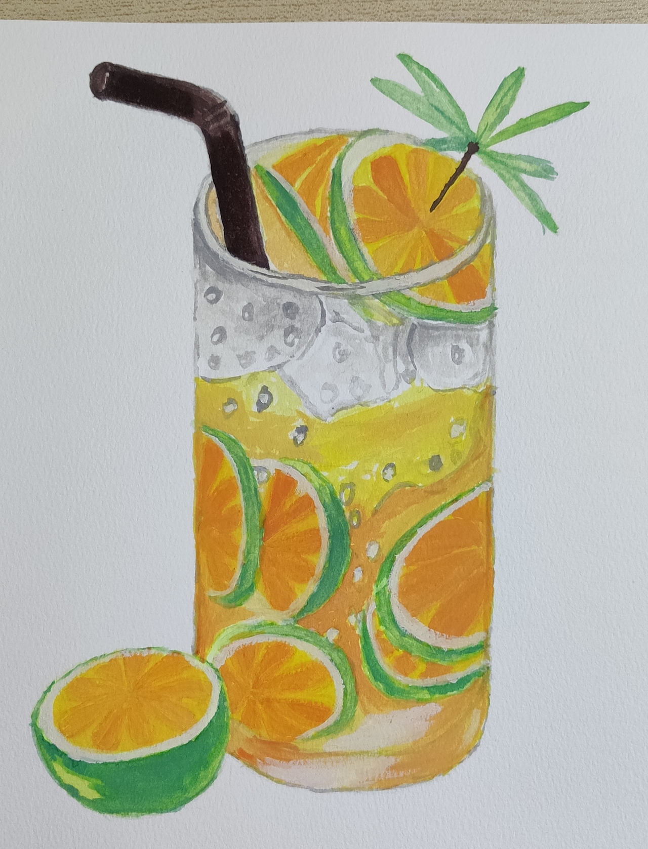 水彩_柠檬茶（图ZMjg5MjUwOTky） - 创作习作 - 站酷设计师冒牌的美工原创素材 - 站酷ZCOOL