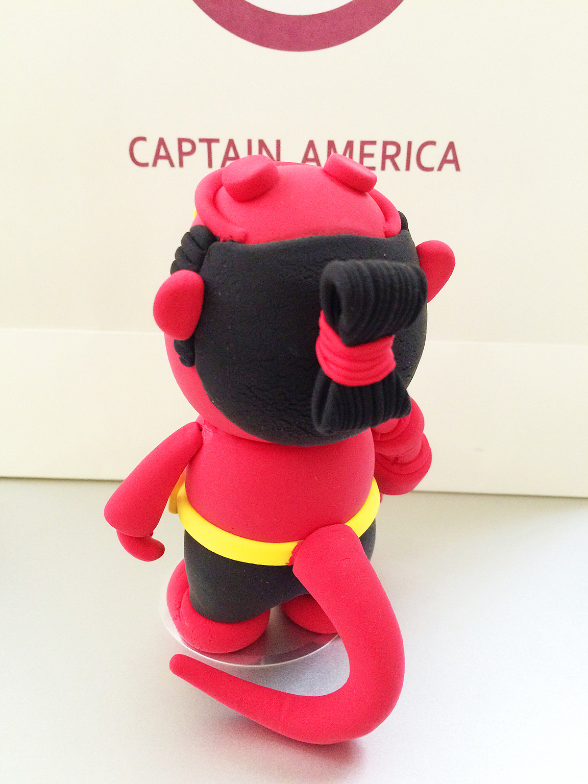 Hellboy 地狱男爵 纸粘土（图ZMzE4NTk2NTI=） - 手办/模玩 - 站酷设计师why兔原创素材 - 站酷ZCOOL
