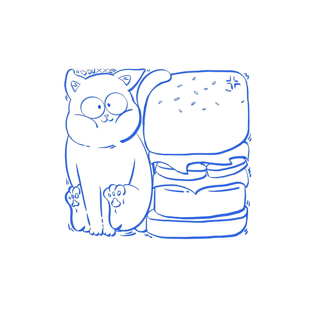 橘猫为重|原创插画