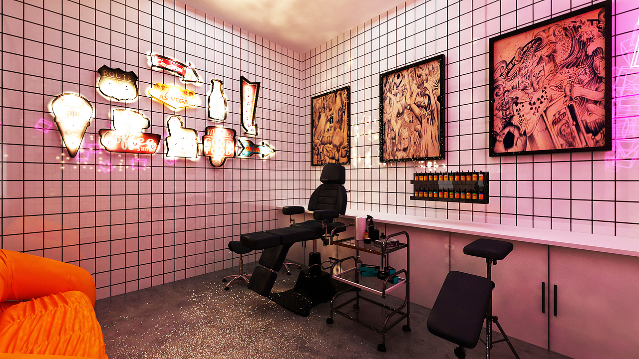 NICE品牌活动互动展示展厅设计3D效果图（图ZMjA4ODU0NDE2） - 场景 - 站酷设计师3D设计师NG男原创素材 - 站酷ZCOOL