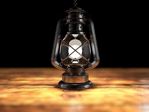 马灯建模  渲染