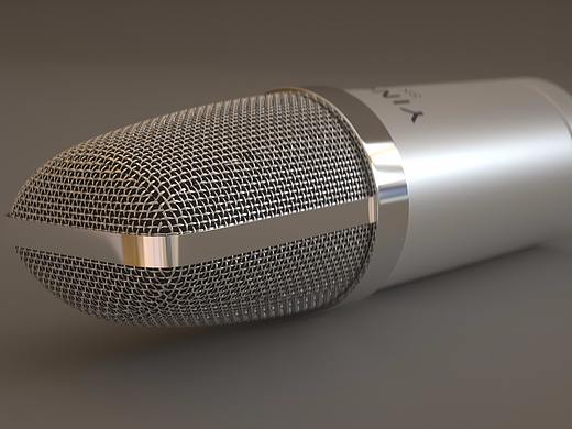 麦克风C4D建模OC渲染