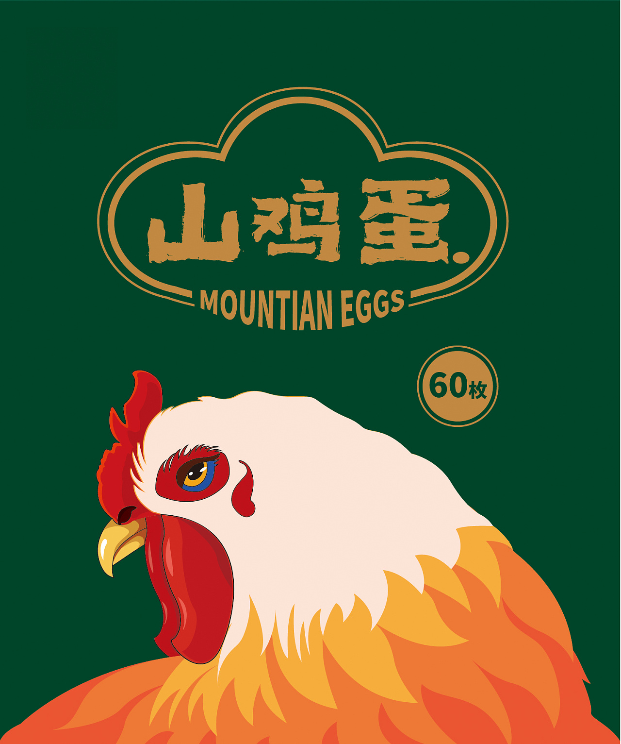 鸡蛋插画包装