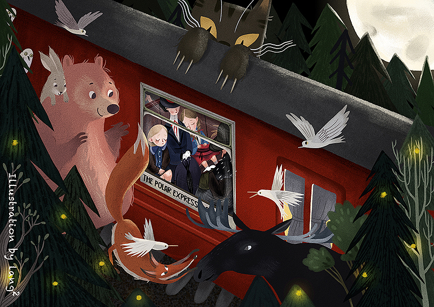 插画｜一组关于“童年”的儿童插画练习（图ZMjIyNzc1Mzky） - 儿童插画 - 站酷设计师朗仙貝原创素材 - 站酷ZCOOL