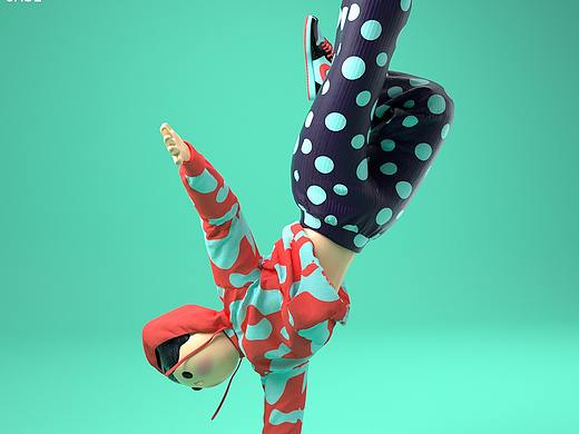 卡通人物角色 | C4D动态 | MD绑定 | 卡通形象设计