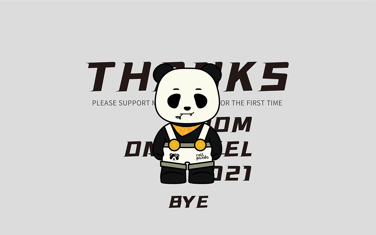 rollpanda logo&ip design - 宠物品牌"翻滚熊猫"2.