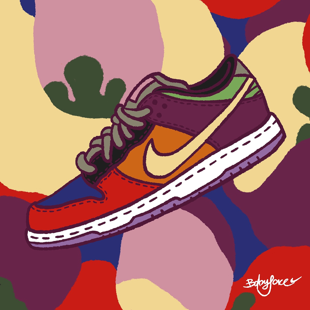 dunk年|插画|创作习作|小学生闹海_原创作品-站酷zcool