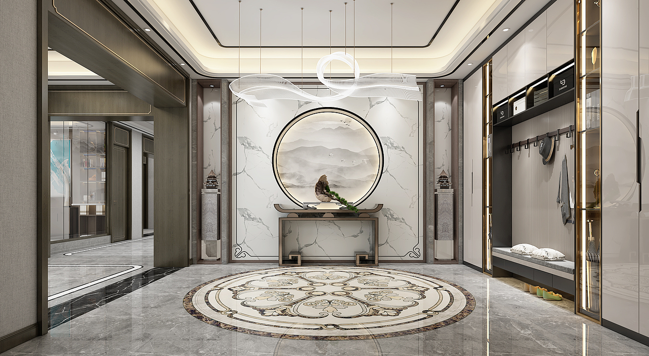 新中式别墅（图ZMjI3MTQ1MjM2） - 家装设计 - 站酷设计师陈轩15956513871原创素材 - 站酷ZCOOL