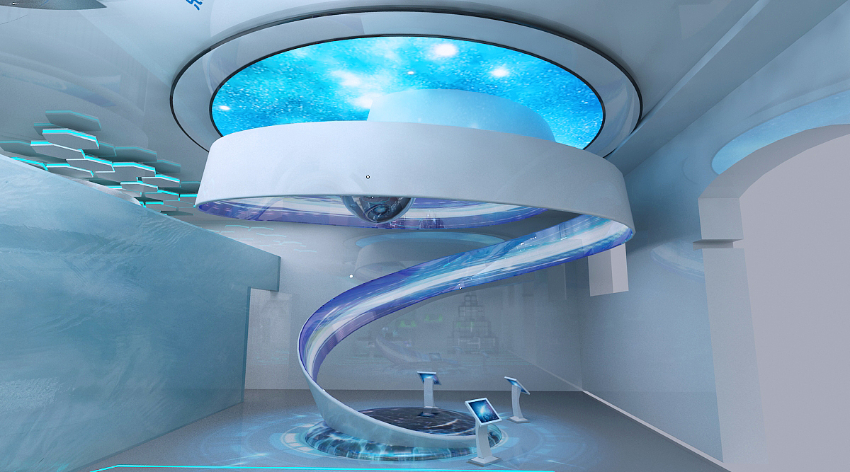 虚拟科技展厅 展厅设计 效果图设计 3d设计