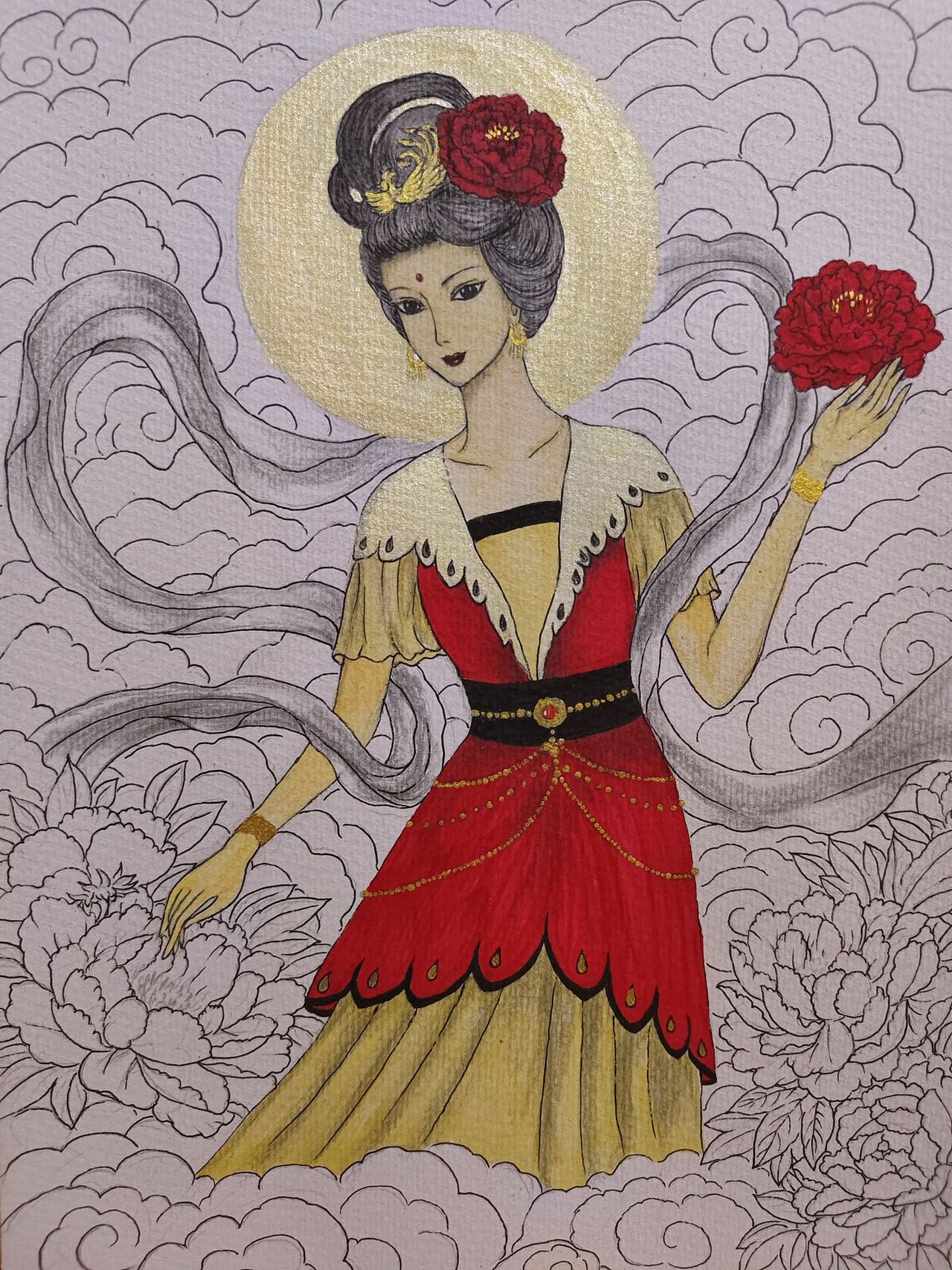 十二花神之四月牡丹花神