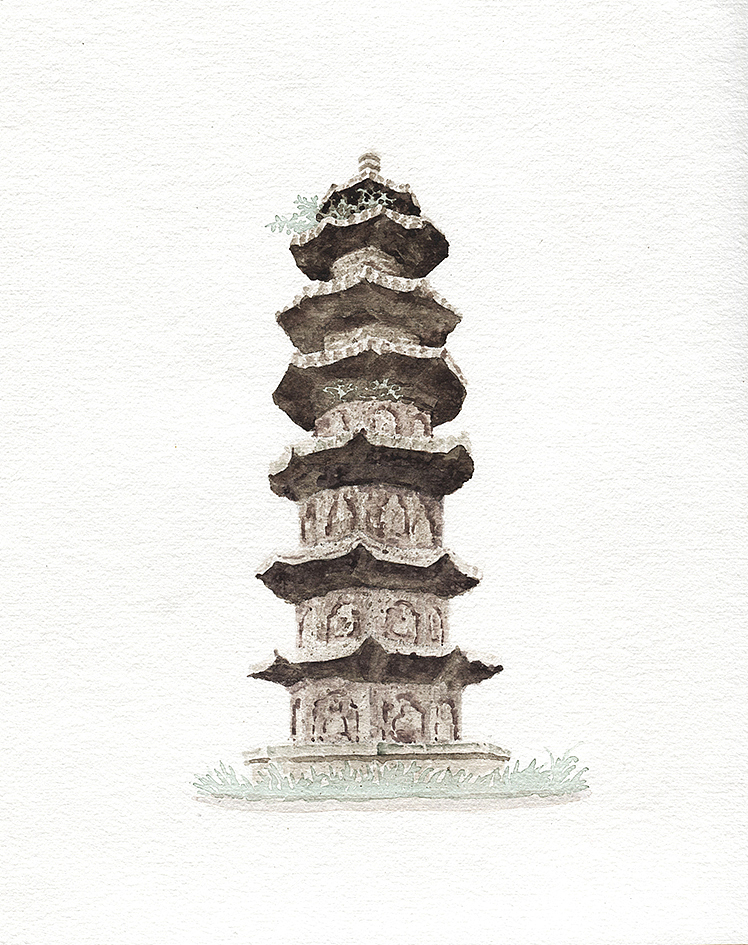 《相•像》 No.4 福州定光寺佛塔（图ZNzA0MDU0NTI=） - 绘画 - 站酷设计师柃森原创素材 - 站酷ZCOOL