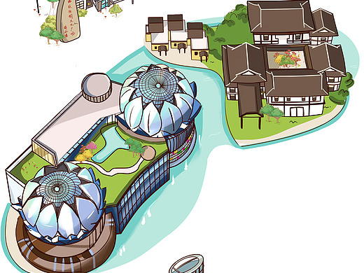 嘉兴旅游景点绘制