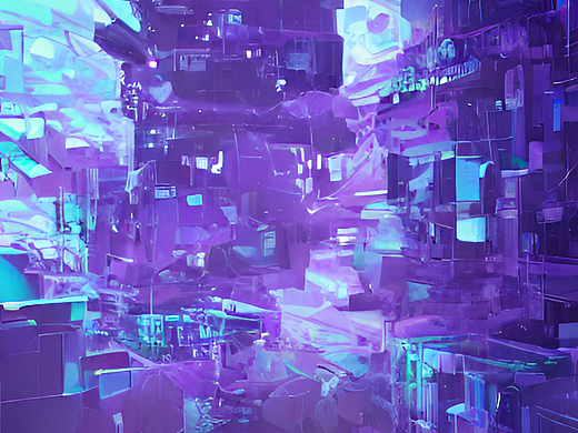 #AI创作实验室#科技,创新,文化,紫蓝色,数字化,