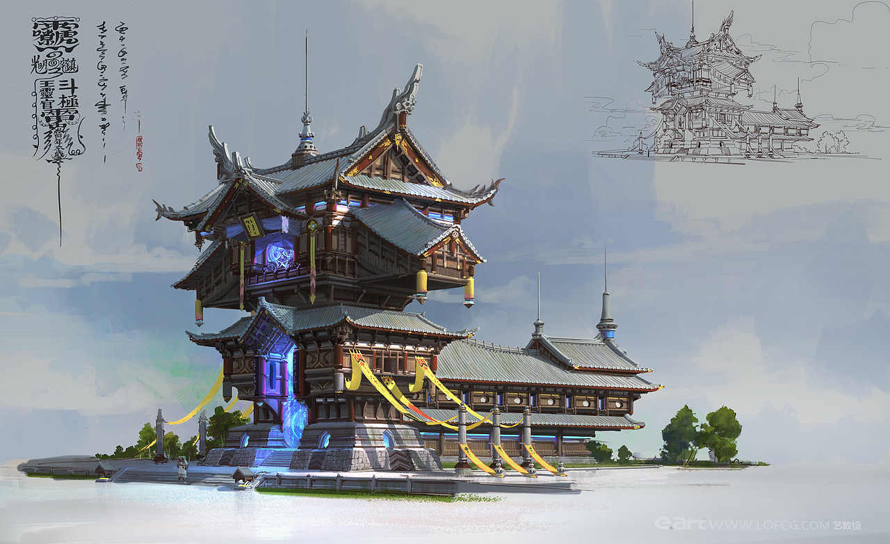 洛克猴（杜震）中国风建筑设计合集（图ZNzQ4NTYxOTY=） - 概念设定 - 站酷设计师艺数绘CG原创素材 - 站酷ZCOOL