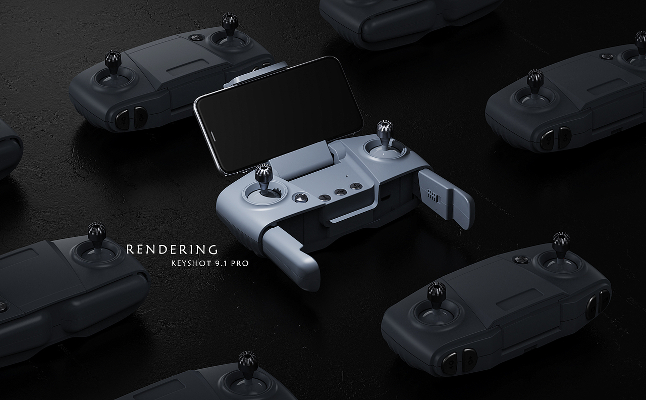 产品渲染-无人机