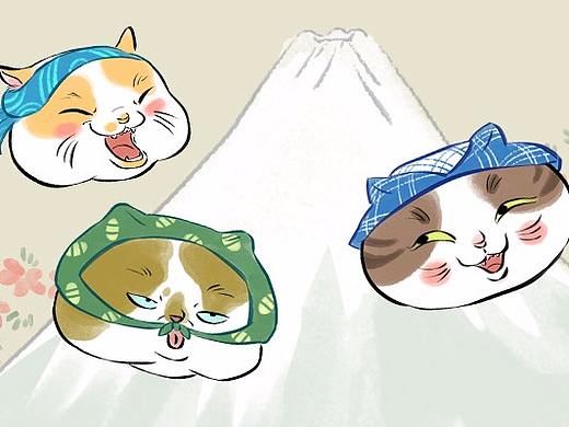 浮世绘市井猫表情包