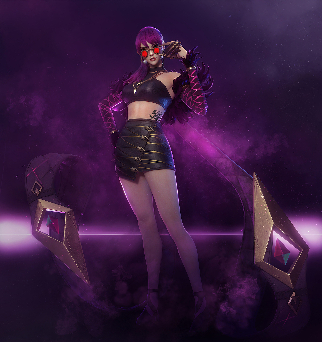 【CG高模】依古奈斯美型班-学员的作品-做个Kda组合（图ZMjU4Nzc0NDEy） - 人物/生物 - 站酷设计师依古奈斯eugin原创素材 - 站酷ZCOOL