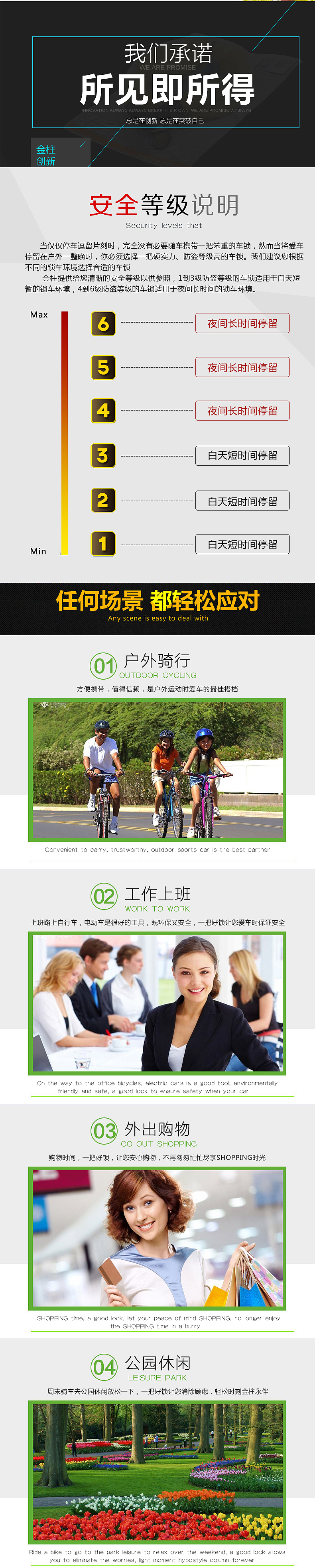 自行车锁详情页（图ZMzI4NzU2NjA=） - 电商 - 站酷设计师Chasel1688原创素材 - 站酷ZCOOL