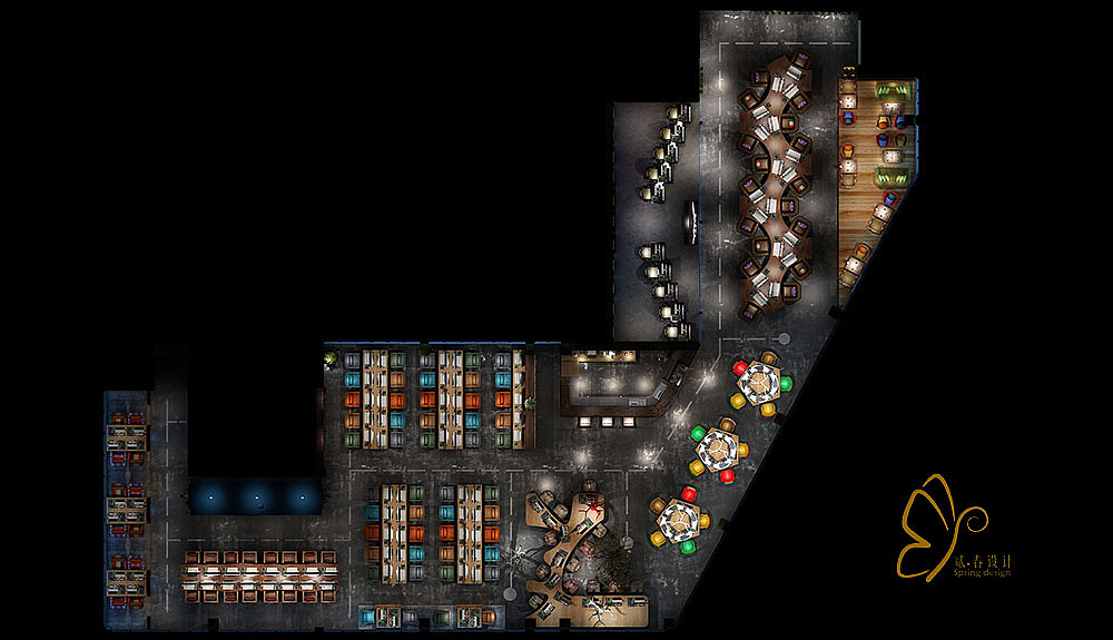 巫山网客网咖重庆网吧网咖酒店电竞酒店装修设计（图ZMTY2NjQ0Mjky） - 家装设计 - 站酷设计师贰春室内设计原创素材 - 站酷ZCOOL