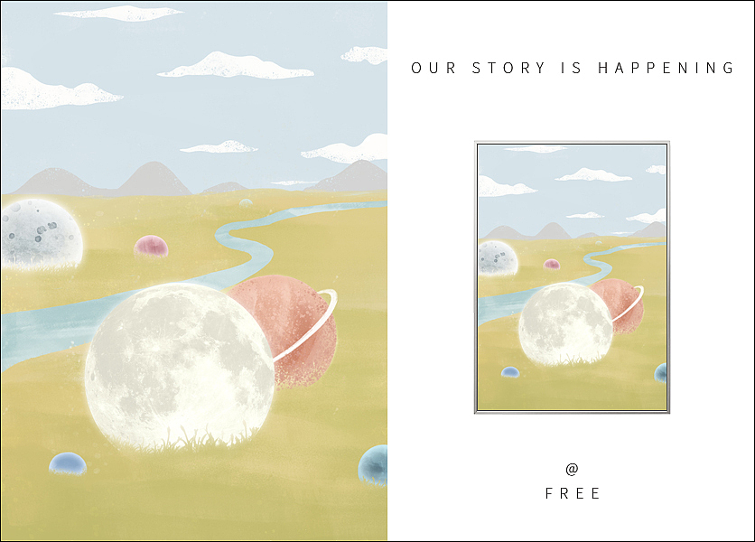 《快乐星球》（图ZMTc2OTU3MTMy） - 商业插画 - 站酷设计师画先生空间站原创素材 - 站酷ZCOOL