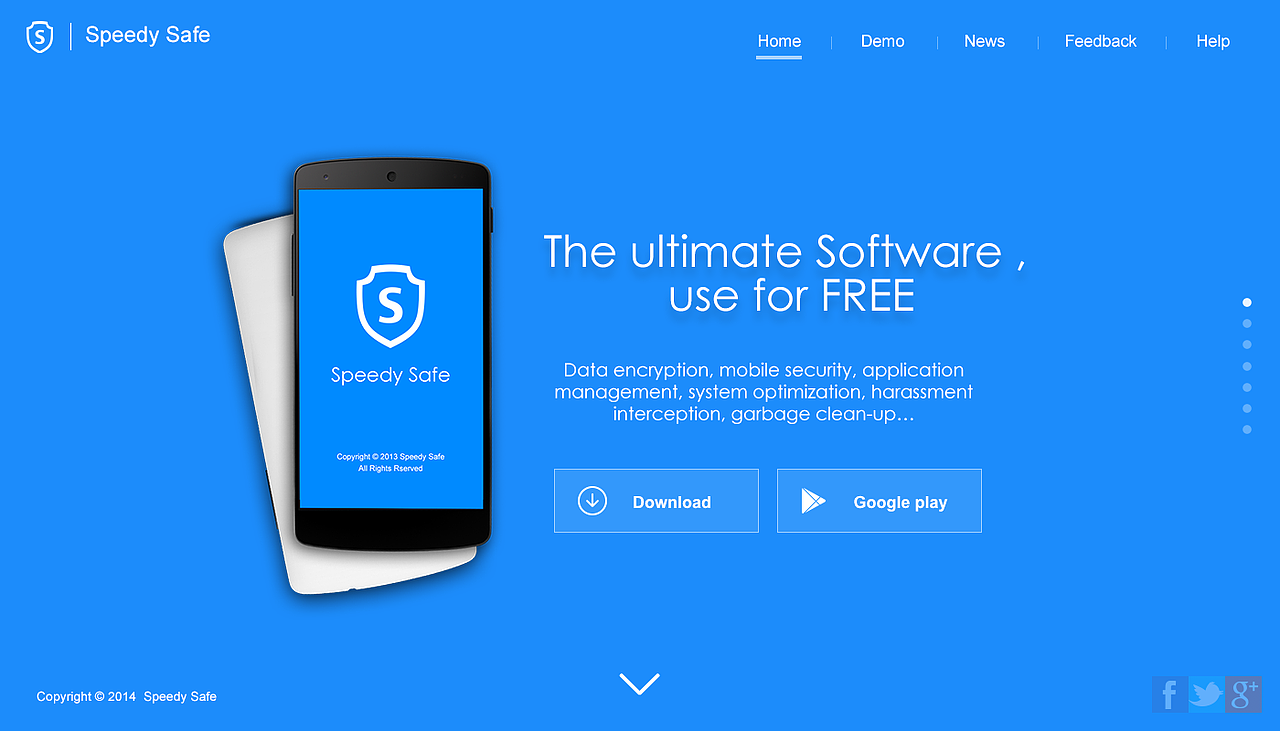 Speedy Safe 手机安全助手 网站（图ZMjc0MTE4NTY=） - 其他网页 - 站酷设计师kenui原创素材 - 站酷ZCOOL