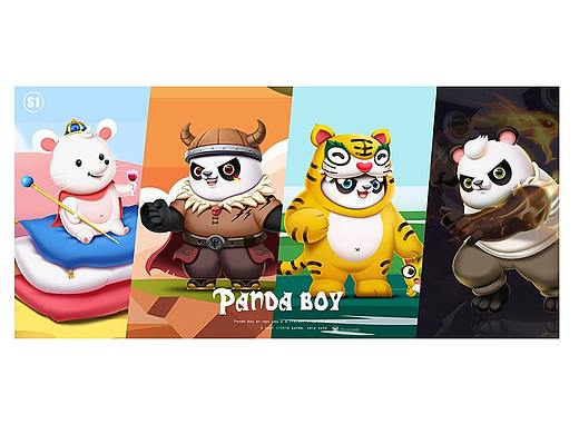 吉祥物十二生肖系列插画延展——熊猫
