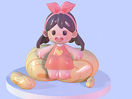 ip设计五个小娃娃（3d