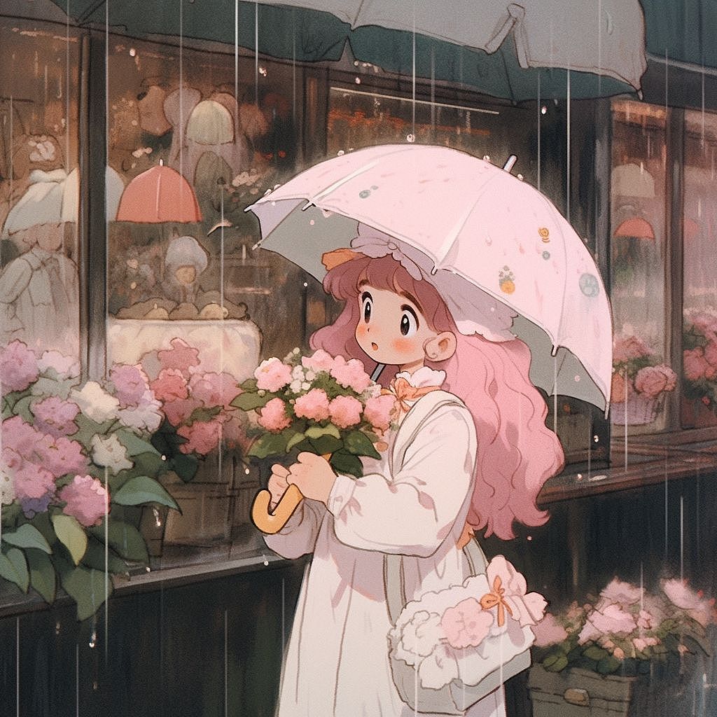下雨天（图ZMzQ3MTYzMDY0） - AI作品 - 站酷设计师Z910522602原创素材 - 站酷ZCOOL