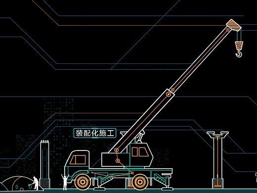 科技线条机械动画