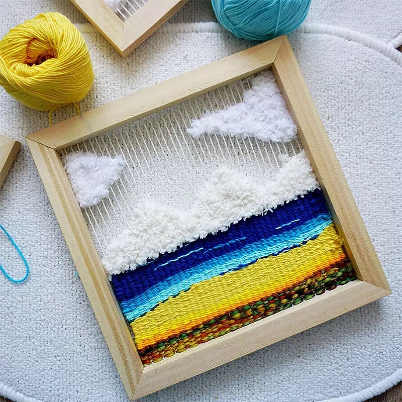 原创毛线画风景系列