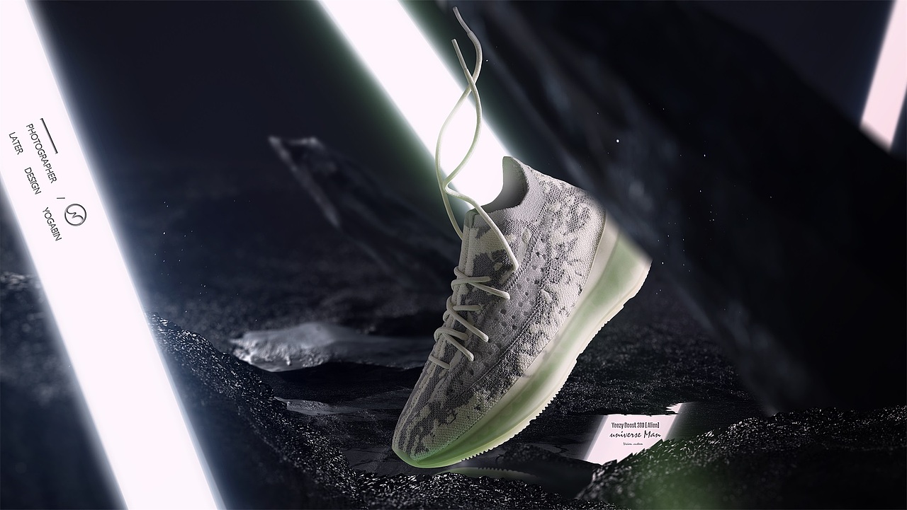 yeezyboostalien椰子380创意海报入口图