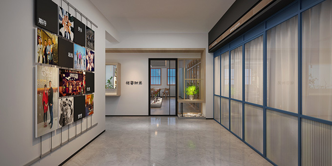 西安高新瑜伽馆装修设计图