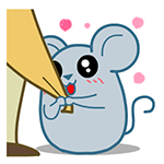 翔通动漫原创表情---黑眼鼠