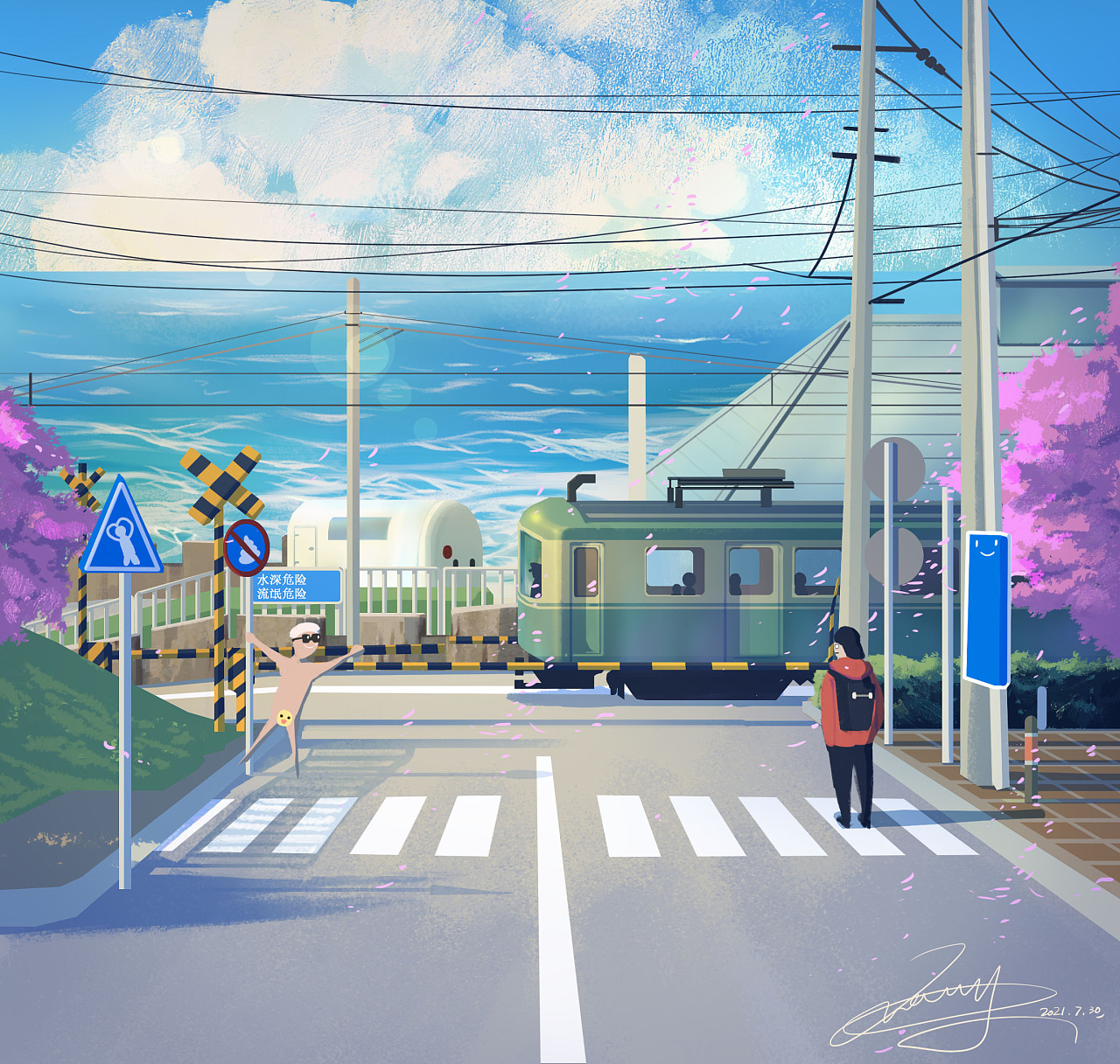 电车|插画|商业插画|裴晓彤 - 原创作品 - 站酷 (zcool)