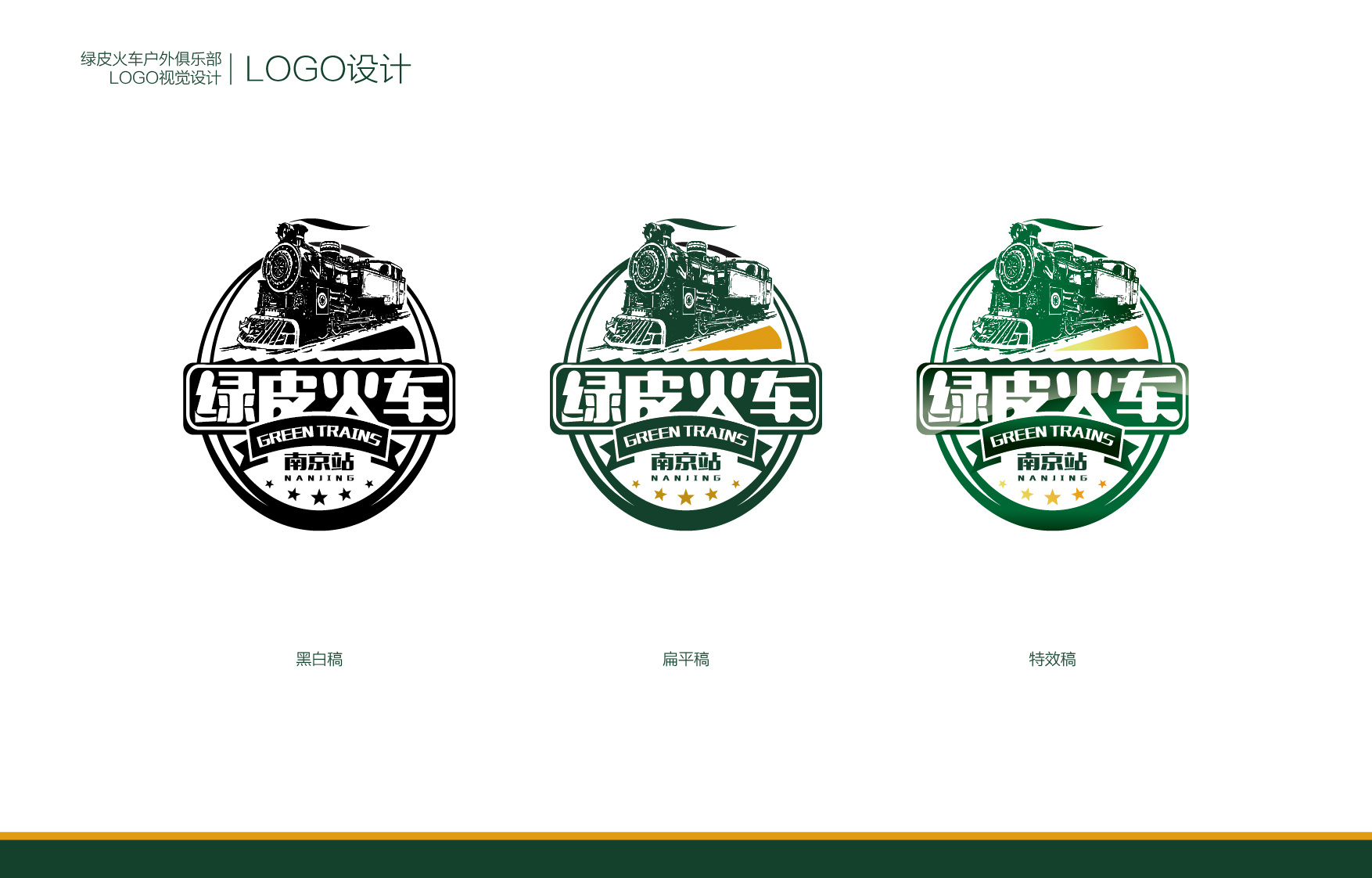 【vi设计】绿皮火车户外旅行工作室