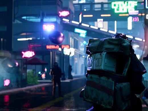 ue4 场景练习  夜晚/赛博朋克